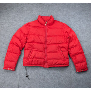 Vintage The North Face Down Puffer Jacket Womens Large Brown Label USA Made 80s